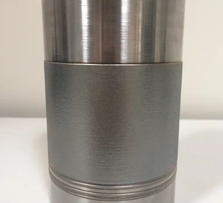 Stellite 6 Clad. Steel cylinder featuring Stellite 6 wear-resistant cladding applied through laser-based DED process.
