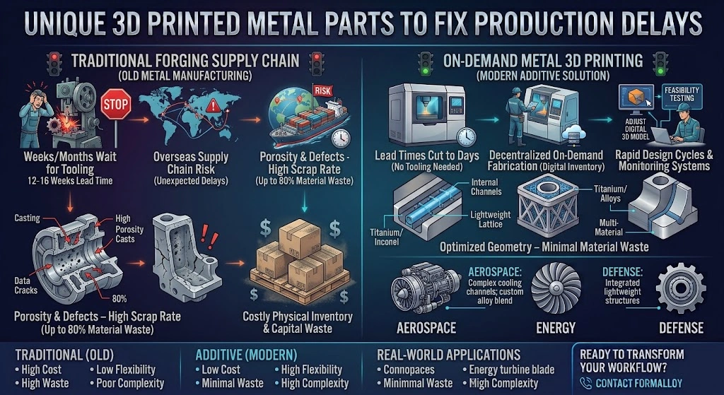 High Precision 3d Printed Metal Parts for Fast On-Demand Manufacturing